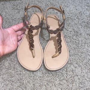 Yellow box sandals